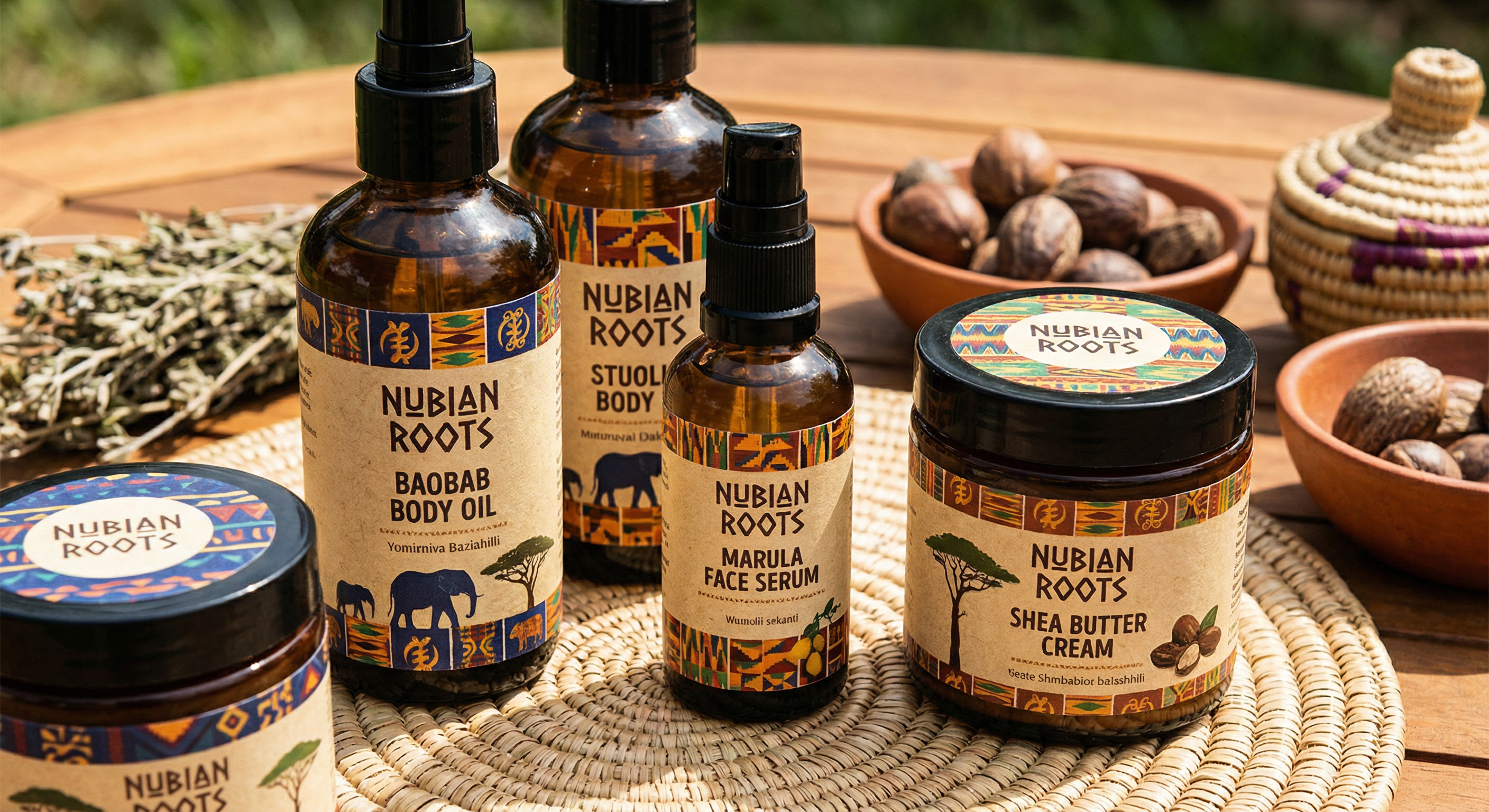 Product labels for cosmetics brand